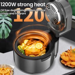 Sensova - Heteluchtfriteuse 4 Liter - 1200W - Slimme Oven met 360° Heteluchtcirculatie - Visuele Airfryer met Touch Display en Automatische Programma’s voor Gezond Koken — thumbnail 6
