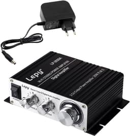 Compacte HiFi Stereo Versterker - 2x20 Watt - Zwart - Geschikt voor MP3, Telefoon en DAC — thumbnail 1
