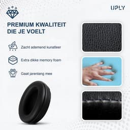 Set Oorkussens voor Sony Koptelefoon – WH-1000XM3 Oorkussen – WH-1000XM3 - Kunstleer met Traagschuim — thumbnail 5
