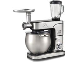 Keukenmachine - Keukenrobot 12L - met Blender en Vleesmolen - 3-in-1 Krachtige 2000W - Met Accessoires - Royal Swiss