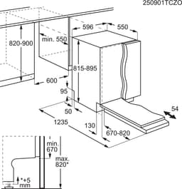 AEG GI7235C1SZ 7000 - Inbouwvaatwasser - GlassCare - 13 couverts - Energylabel C — thumbnail 2