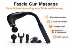 iSWISS Massage Gun - Sport en Relax Massageapparaat - Krachtig en Draadloos - Extra Opzetstukken beter Rug masseren — thumbnail 1