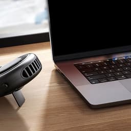 Tailleventilator - Draagbare Ventilator - 4-in-1 - Bladloos - 5 Standen - Digitaal Display - USB Oplaadbaar - voor Nek Taille Hand en Tafel - Zwart — thumbnail 4