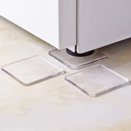 Allecto - Anti-Vibratie Pads - Geluidsreductie - Transparant - Wasmachine Mat - Antislip - Voor elke vloer - Set van 8 — thumbnail 2