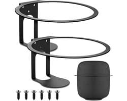 Speaker Wandbeugels - HomePod - Standaarden - Metalen Ronde - Slimme Audio Beugels - Thuisdecoraties - Zwart