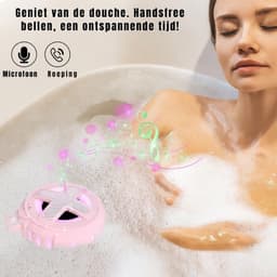 MIRA® Douche Speaker - Badkamer Speaker - Douche Speaker Bluetooth - Zwart - 11cm x 10cm x 6cm — thumbnail 4