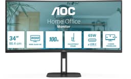 AOC V5 CU34V5C - QHD Curved Ultrawide Monitor - USB-C - 65w - 100hz - 34 inch — thumbnail 8