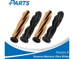 Dreame Matrix10 Ultra White Borstels (4 Stuks, Plus.Parts® alternatief voor RMB13)