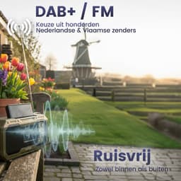 Noodradio Solar Opwindbaar - DAB+ / FM Nood Radio - 5000 mAh Powerbank Zonneenergie - Bouwradio - Badkamer Radio - Noodpakket — thumbnail 3
