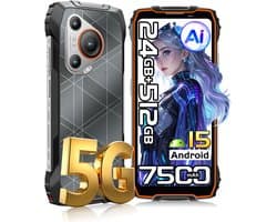 Blackview BL7000 - Smartphone 5G - 6.78 inch - Android 15 - 24GB RAM - 512GB ROM - 50MP Camera - 7500mAh - IP68 Waterdicht - NFC - OTG - GPS - FM - Oranje