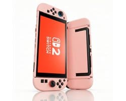Xainy – Roze hard case geschikt voor Nintendo Switch 2 | Switch-games accessoires | beschermhoesje / cover hoes voor de Nintendo Switch consoles & joy con | excl. screen protector