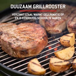 Weber Original Kettle - Ø 47 cm Grillrooster - Houtskoolbarbecue - Zwart - Asopvangschaal - 2 Duurzame, weerbestendige wielen - One-Touch Reinigingssysteem - Dekselthermometer - 2 Gereedschapshaken - Kras- en roestbestendig — thumbnail 5