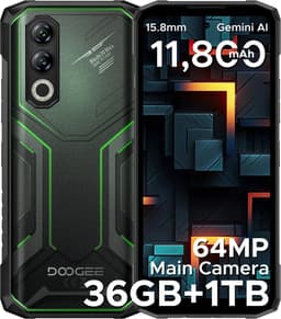 DOOGEE Blade 20 Max 4G - Robuuste Smartphone - Robuuste Telefoon - 36GB RAM + 1TB ROM /2TB TF - Helio G100 - 11800 mAh/ 33 W - 6,6 inch + 120 Hz - 3 kaartsleuven - 20MP Nachtzicht - Face ID - IP68 - Groen — thumbnail 1