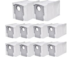10 Stuks Stofzuigerzakken geschikt voor Roborock Q Revo/Qrevo S/Qrevo Pro/Qrevo Master/Qrevo Plus/Qrevo Curv/S8 MaxV Ultra/Saros 10R/QV 35S/35A/QR 598/798 Stofzuiger - Stofzuigerzak - Stofzuigerzakken - 3 L Grote Capaciteit Wegwerpzakken Vervanging