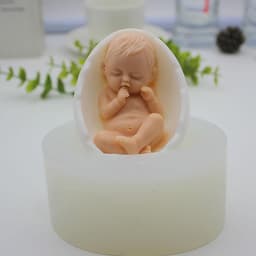 Siliconen mal voor het maken van vogeltjes zeep kaarsen en gips — thumbnail 4