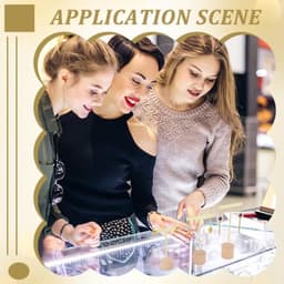 Oorbellen Stand - 3 Delige Gouden Metalen T-Vormige Houder - Houten Basis voor Sieraden — thumbnail 3