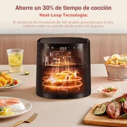 Grote Heteluchtfriteuse 6L met Digitale Touchscreen en 8 Programma's — thumbnail 5