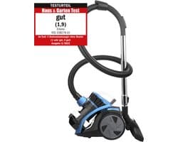 Emerio Stofzuiger zonder Zak - 2 Liter - HEPA Filter - Snoerlengte 4,5m - High performance borstel - 700W - VCE-108278.10 - Vacuum Cleaner Zwart / Blauw