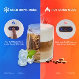 HiBREW H2A 4-in-1 Koffiezetapparaat voor Koude/Warme Extractie - Koffiesterkte Handmatig Instelbaar - 19 Bar Hoge Extractie - Afneembaar Waterreservoir van 600 ml - Bescherming Tegen Droogkoken - Wit — thumbnail 2
