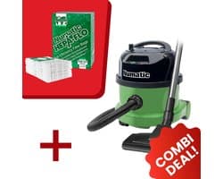 Numatic - Stofzuiger PPR240-11 - Groen - Inclusief 10x Stofzuigerzak NVM-1CH Hepa