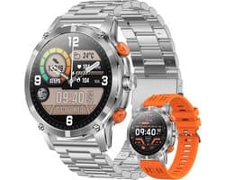 Smartwatch Heren met Bellen via Bluetooth, Fitnesstracker met Hartslagmeter en Slaapmonitoring