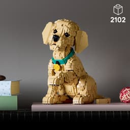 Lego Icons 11384 - Golden Retriever Puppy Bouwstenen — thumbnail 4