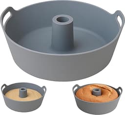 Ronde Silicone Bakvorm 18 cm voor Airfryer en Oven - Hittebestendige Cakevorm — thumbnail 6