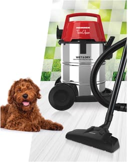 Heinner TwinClean Nat- en Droogzuiger 1400 W – Blaasfunctie – 21 L Capaciteit – 6 L Stofzak – RVS Reservoir – HEPA-filter – RVS/Zwart — thumbnail 3