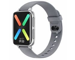 DrPhone CurvX - 3D Pixel Scherm - Smartwatch 44mm - 1.78 Inch 420*485 - ECG Fitness Tracker Hartslag - Grijs