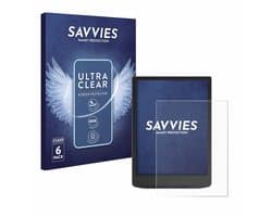 Savvies - Screenprotector voor PocketBook InkPad Color 3 - Folie Beschermfolie transparant 6 Stuks