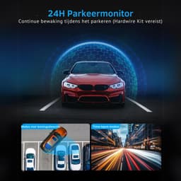 Zyrex® Dual Dashcam - Voor en Achter Camera – Auto Camera Met Nachtzicht – Zwart - 3cm x 6cm x 3cm — thumbnail 2