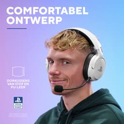 Trust GXT 499W Forta - Draadloze Gaming Headset - Official Licensed voor PS5 - werkt op PS4/PS5 - Batterijduur tot 55 uur - met USB-ontvanger - Wit — thumbnail 5