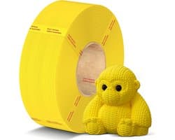 PLA Filament 1.75mm Zonder Spoel - 1kg Geel - Hoge Precisie 3D Printer Materiaal