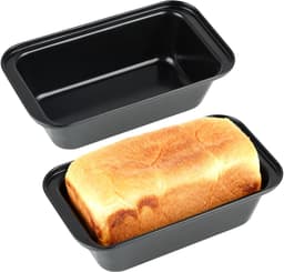 Ynkkvre - Rechthoekige Bakvorm - Koolstofstaal Bakvorm - Gelijkmatig Bruin Bakken En Snelle Warmtegeleiding - 2 Stuks - Voor air fryer En Cake Zilver — thumbnail 1
