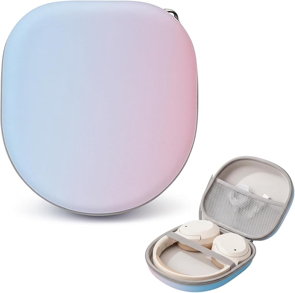 Headphone Bag，Ultra-Portable Travel Headphone Case, Universal for Most Bluetooth Over-Ear Headphones，215*195*65MM — afbeelding 1