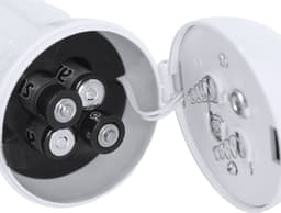 Opvouwbare megafoon met Sirene en Opnamefunctie - Werkt op 4x AA Batterijen - 16 x 11 cm klein compact model - Wit — thumbnail 5