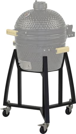 KitchenBrothers Kamado BBQ Onderstel - Voor 41⌀ cm - Geschikt voor 16 inch KitchenBrothers Kamado - 102 cm Hoogte - Met Wielen en Rem - Zwart — thumbnail 1