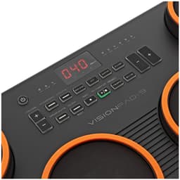 VISIONPAD-9 Draagbare Elektronische Drumpad, 7 Mesh Pads, 2 Pedalen — thumbnail 2