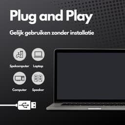 Microfoon inclusief Standaard – Voor Meetings, Gaming, Streaming en Opname - Geschikt voor Windows, Mac OS X & Linux — thumbnail 2