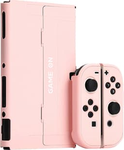 Xainy – Hard Case ROZE geschikt voor Nintendo Switch OLED | Switch-games accessoires | beschermhoesje / cover voor de Nintendo Switch consoles | Screen protector & joycons pro controller grip inbegrepen | cadeau voor vrouwen — thumbnail 1
