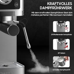 Espressomachine - Koffiezetapparaat - Koffiemachines Compact — thumbnail 4