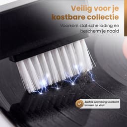 BLU LP Schoonmaakset - 4-in-1 Vinyl Cleaning Kit - Platenborstel - Platenreiniger - Antistatisch - LP Borstel - Platen Schoonmaakset - Vinyl Borstel - Vinyl Reiniger - LP Reiniger — thumbnail 4