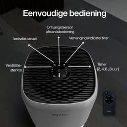 Dynter AirPure Plus - Luchtreiniger - Air Purifier - Stil & Krachtig - CADR 260 m³/h - Verwijdert stof, pollen en geurtjes - Automatische stand - HEPA 13 filter & koolstoffilter - Slaapstand - Voor slaapkamer, woonkamer en kantoor (PA244) — thumbnail 7
