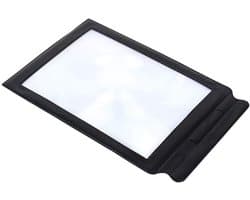 Groot A4 Vergrootglas 3X met Volledige Pagina Focus - Ideaal voor Lezen en Kleine Lettertjes