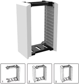 Premium Game Storage Tower Stand，Game Box Storage Rack,Universal Games Storage Tower Stand，geschikt voor maximaal 12 schijven — thumbnail 1