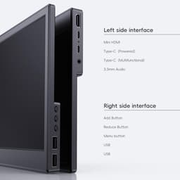 Draagbare Externe Monitor 11,6 Inch HDMI USB-C IPS Scherm met Ingebouwde Speakers — thumbnail 2