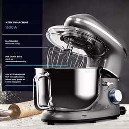 Nexvo® Mixer met Mengkom - Keukenmachine - Handmixer - Antraciet - ‎43cm x 36cm x 27cm — thumbnail 2