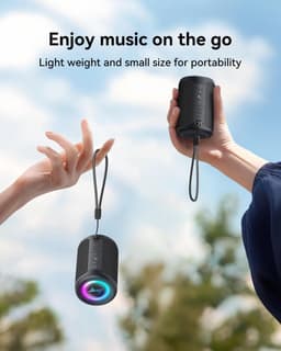 Kleine Bluetooth Speaker met Lichten – TWS, Bluetooth 5.3, Type C, AUX/TF – Voor Buiten & Thuis — thumbnail 2