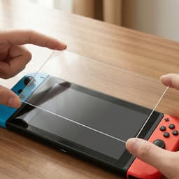 2BEFUN Screenprotector geschikt voor Nintendo Switch OLED - 2 Stuks - Gehard glas - Screenprotectors - Beschermglas - Accessoires — thumbnail 2