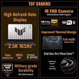 ASUS TUF Gaming A16 FA608UH-RV092W - Gaming Laptop - Ryzen 7 - RTX 5050 - 16GB/512GB - 16 inch - 165 Hz — thumbnail 4